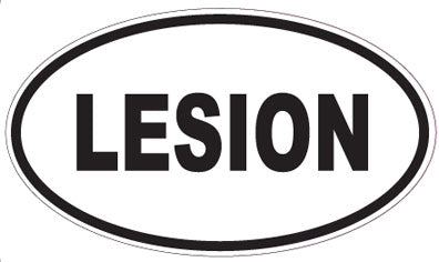 LESION - Oval Sticker