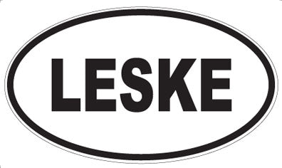 LESKE - Oval Sticker