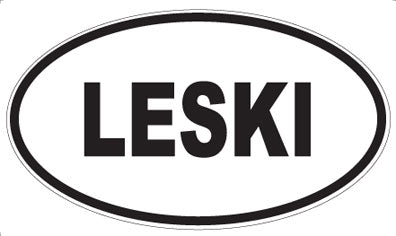 LESKI - Oval Sticker