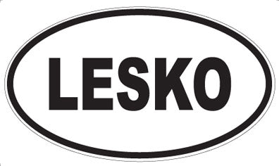 LESKO - Oval Sticker