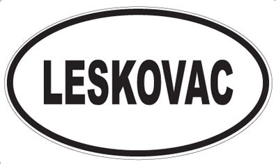 LESKOVAC - Oval Sticker