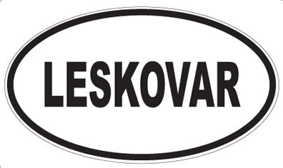 LESKOVAR - Oval Sticker