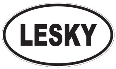 LESKY - Oval Magnet