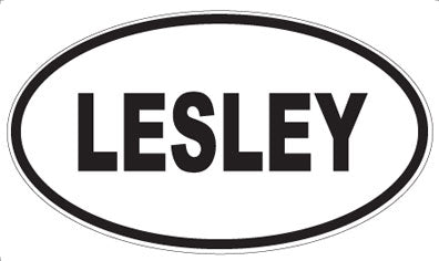 LESLEY - Oval Sticker