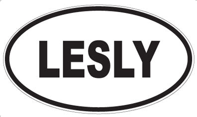 LESLY - Oval Sticker