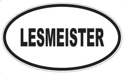 LESMEISTER - Oval Magnet