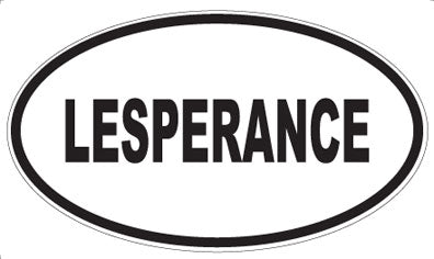 LESPERANCE - Oval Magnet