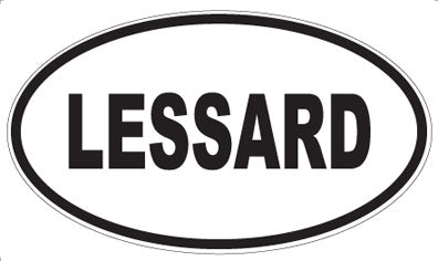 LESSARD - Oval Sticker