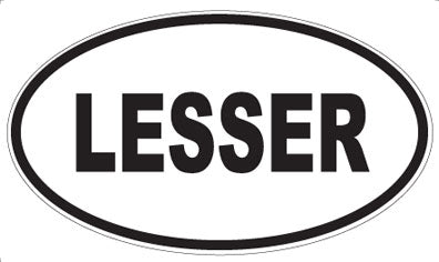 LESSER - Oval Magnet