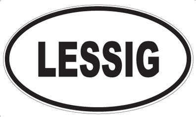 LESSIG - Oval Sticker
