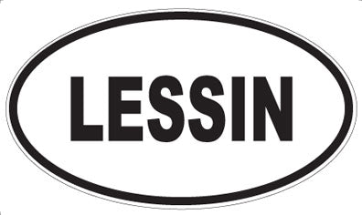LESSIN - Oval Magnet