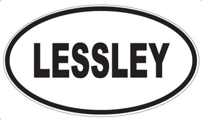 LESSLEY - Oval Sticker