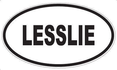 LESSLIE - Oval Magnet