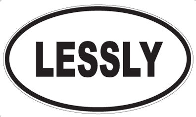 LESSLY - Oval Sticker