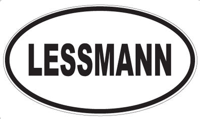 LESSMANN - Oval Sticker