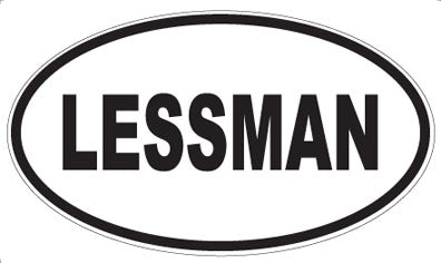 LESSMAN - Oval Magnet