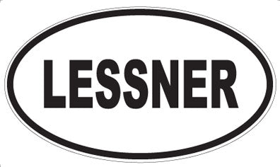 LESSNER - Oval Sticker