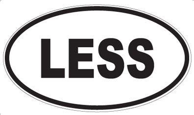 LESS - Oval Magnet