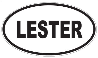 LESTER - Oval Sticker
