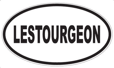 LESTOURGEON - Oval Sticker