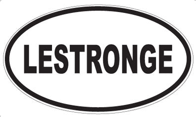LESTRONGE - Oval Sticker