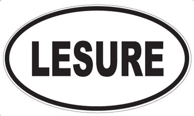 LESURE - Oval Sticker