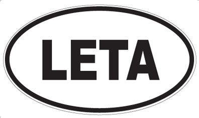 LETA - Oval Sticker