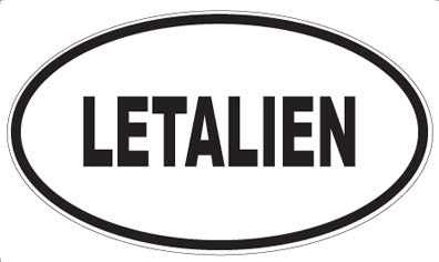 LETALIEN - Oval Magnet