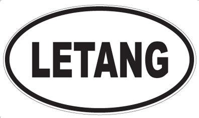 LETANG - Oval Sticker