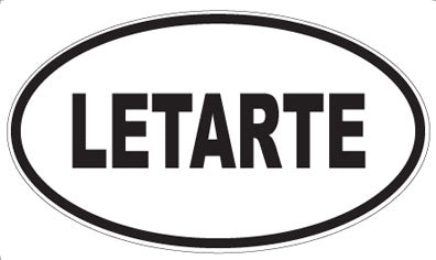 LETARTE - Oval Sticker