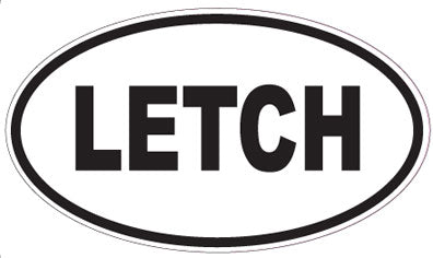 LETCH - Oval Sticker