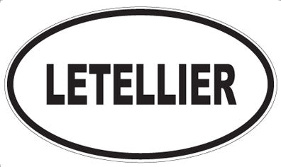 LETELLIER - Oval Sticker