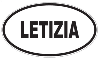 LETIZIA - Oval Sticker