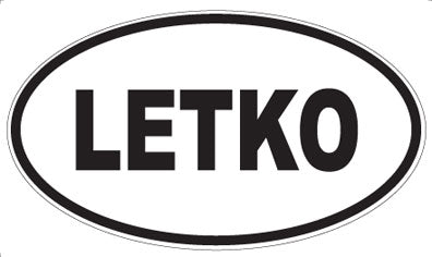 LETKO - Oval Sticker