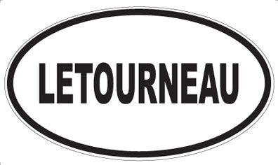 LETOURNEAU - Oval Sticker
