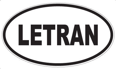 LETRAN - Oval Magnet