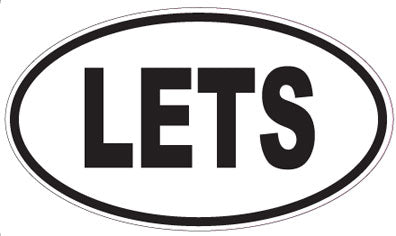 LETS - Oval Sticker