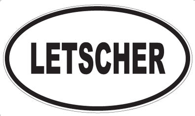 LETSCHER - Oval Magnet