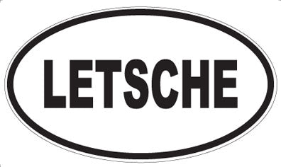 LETSCHE - Oval Magnet