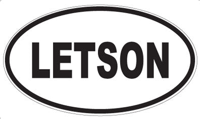 LETSON - Oval Magnet