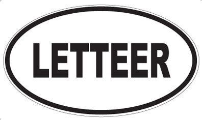 LETTEER - Oval Magnet