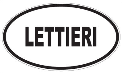 LETTIERI - Oval Sticker