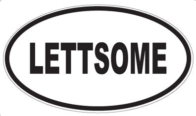 LETTSOME - Oval Magnet