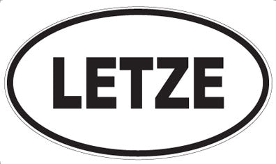 LETZE - Oval Sticker