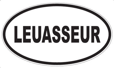 LEUASSEUR - Oval Sticker