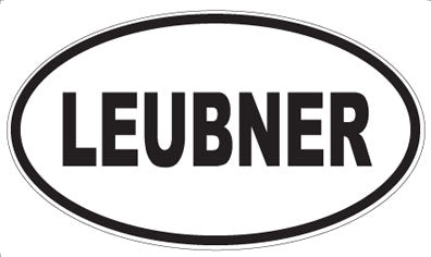 LEUBNER - Oval Sticker
