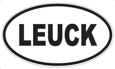 LEUCK - Oval Sticker