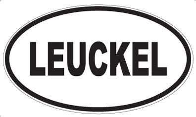 LEUCKEL - Oval Sticker