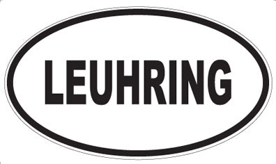 LEUHRING - Oval Sticker