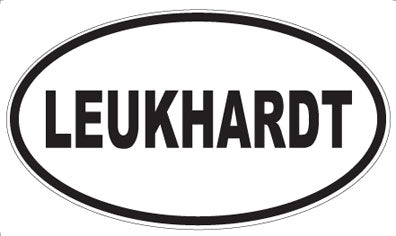 LEUKHARDT - Oval Sticker